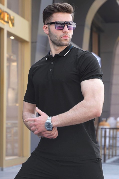 Muška majica RILONZO BLACK, Boja: crna, IVET.HR - MODERNA ODJEĆA