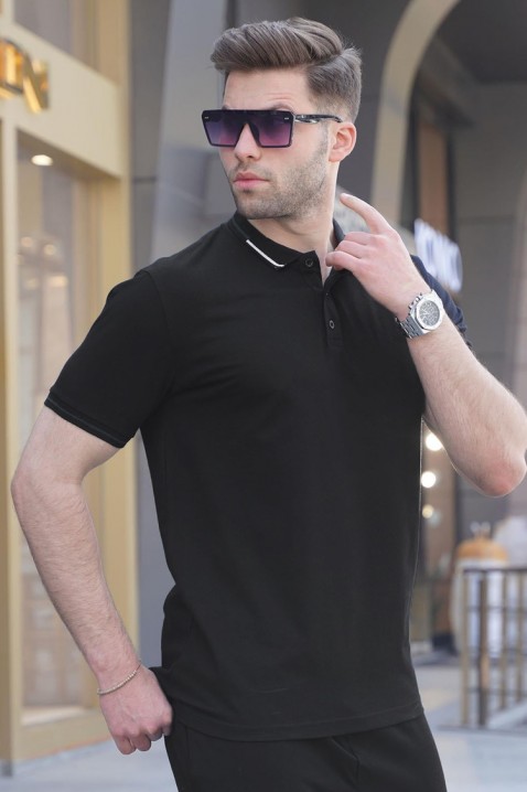 Muška majica RILONZO BLACK, Boja: crna, IVET.HR - MODERNA ODJEĆA