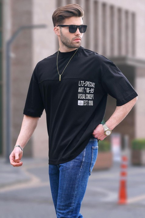 Muška majica MARTILZO BLACK, Boja: crna, IVET.HR - MODERNA ODJEĆA