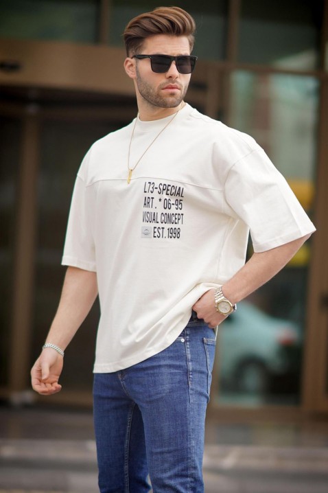 Muška majica MARTILZO ECRU, Boja: drap, IVET.HR - MODERNA ODJEĆA