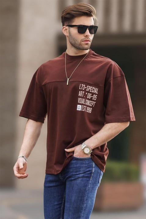 Muška majica MARTILZO BROWN, Boja: smeđa, IVET.HR - MODERNA ODJEĆA