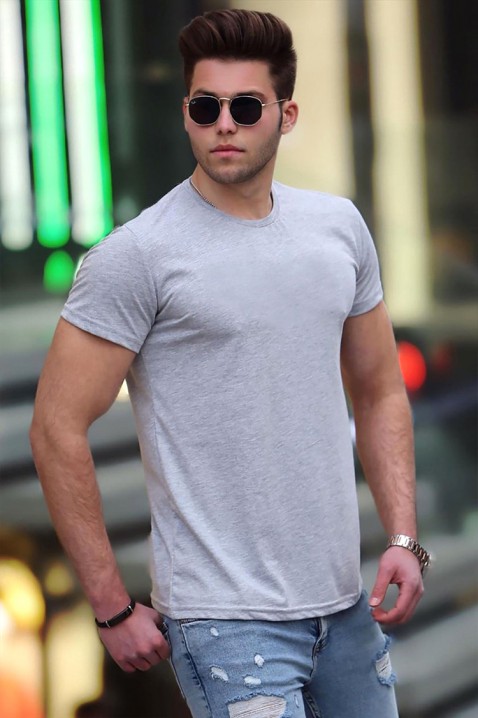 Muška majica DELNIZO GREY, Boja: siva, IVET.HR - MODERNA ODJEĆA