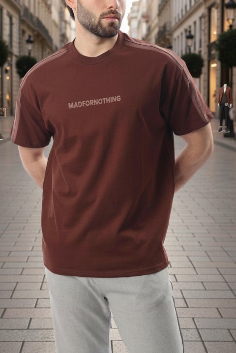 Muška majica CHARLONZO BROWN, Boja: smeđa, IVET.HR - MODERNA ODJEĆA