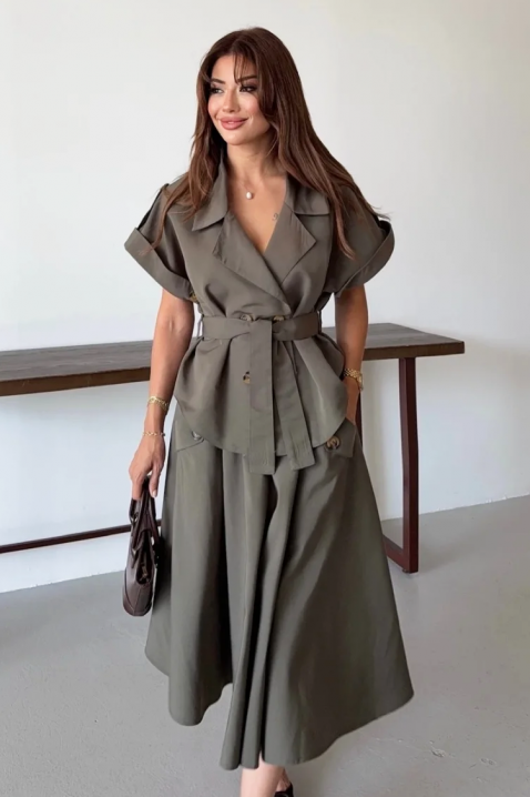 Komplet TRINELZA, Boja: kaki, IVET.HR - MODERNA ODJEĆA