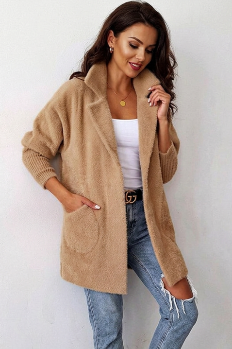 Ogrtač LIORMEA BEIGE, Boja: bež, IVET.HR - MODERNA ODJEĆA