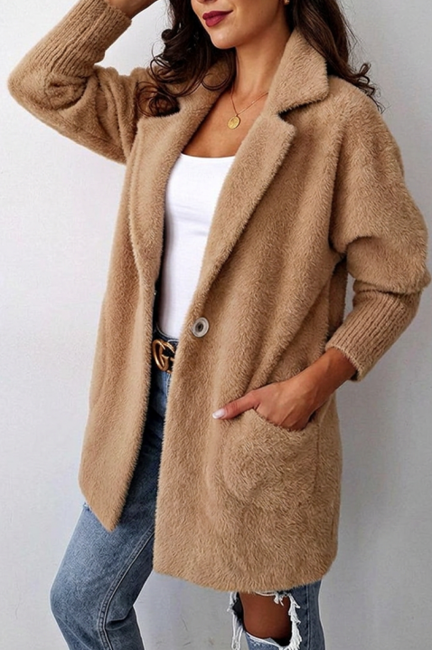 Ogrtač LIORMEA BEIGE, Boja: bež, IVET.HR - MODERNA ODJEĆA