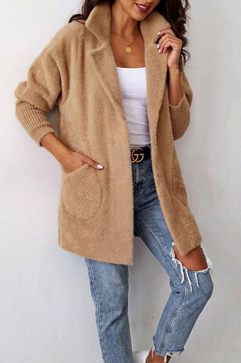 Ogrtač LIORMEA BEIGE, Boja: bež, IVET.HR - MODERNA ODJEĆA