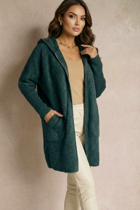 Ogrtač ERNIOFA PETROL, Boja: petrolej, IVET.HR - MODERNA ODJEĆA