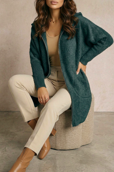 Ogrtač ERNIOFA PETROL, Boja: petrolej, IVET.HR - MODERNA ODJEĆA