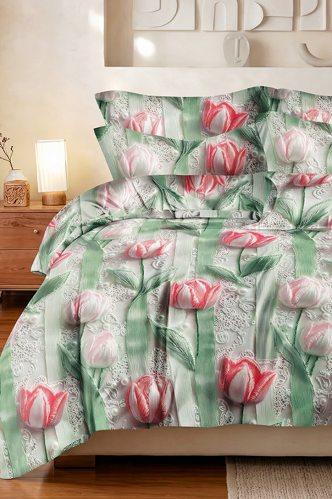 Komplet posteljina GRONELJY 160x200 cm pamuk - 3 dijela, Boja: višebojna, IVET.HR - MODERNA ODJEĆA