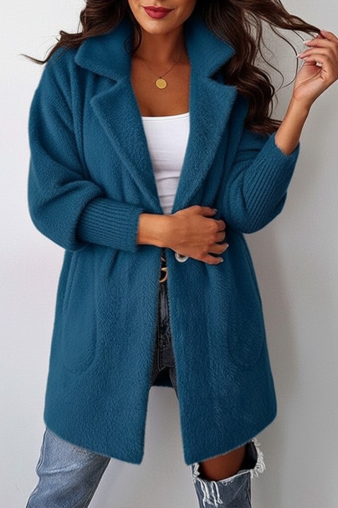 Ogrtač LIORMEA PETROL, Boja: petrolej, IVET.HR - MODERNA ODJEĆA