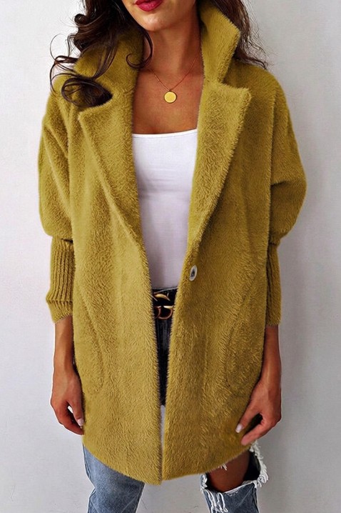 Ogrtač LIORMEA MUSTARD, Boja: senf, IVET.HR - MODERNA ODJEĆA