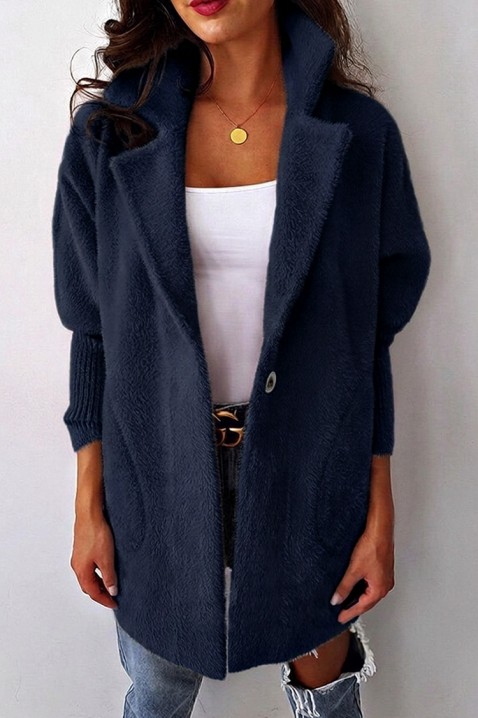 Ogrtač LIORMEA NAVY, Boja: tamnoplava, IVET.HR - MODERNA ODJEĆA