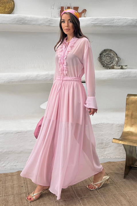 Prozračan i nježan svakodnevni dvodijelni set MERLINA PINK, Boja: roza, IVET.HR - MODERNA ODJEĆA