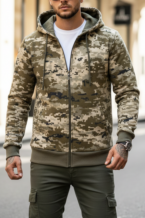 Muška dukserica DERIFO, Boja: kaki, IVET.HR - MODERNA ODJEĆA