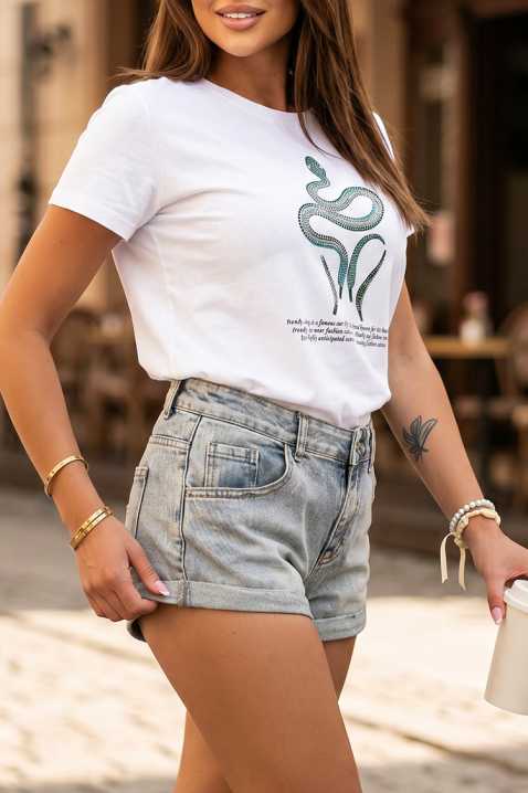 Praktične traper kratke hlače čistog dizajna ROSARIA, Boja: denim, IVET.HR - MODERNA ODJEĆA