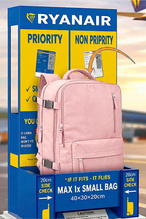 Ruksak za ručnu prtljagu Ryanair ROLNEZA PUDRA, Boja: pudera, IVET.HR - MODERNA ODJEĆA
