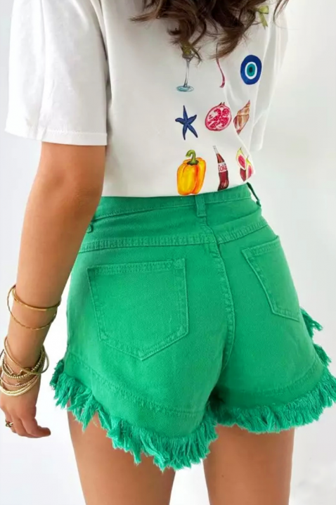 Ženske traper kratke hlače sa svježim ljetnim naglaskom TIMANA, Boja: denim, IVET.HR - MODERNA ODJEĆA