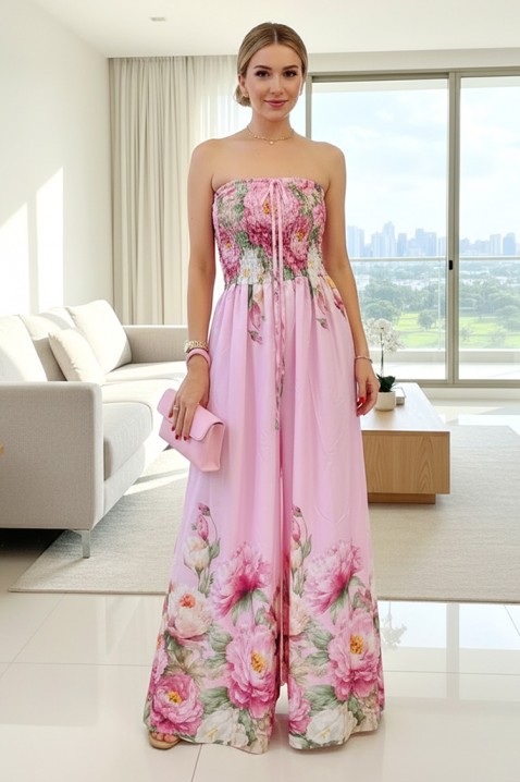 Ženska duga haljina s cvjetnim printom i korzetom LAREZA, Boja: višebojna, IVET.HR - MODERNA ODJEĆA