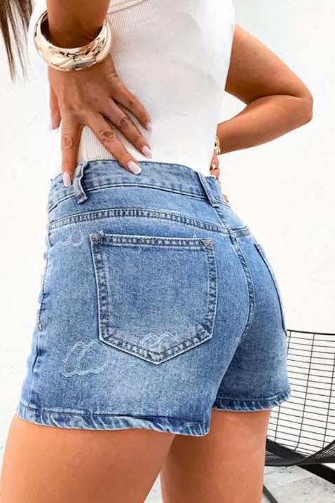 Traper mini suknja visokog struka LOVIREA, Boja: denim, IVET.HR - MODERNA ODJEĆA