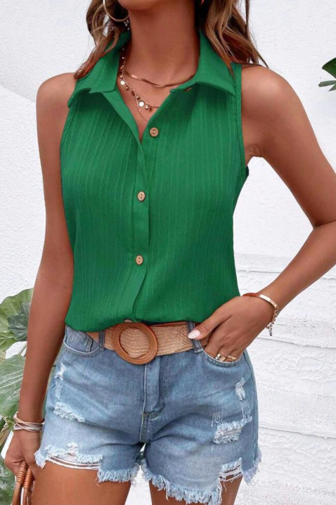 Elegantna ženska bluza bez rukava ROSYNA, Boja: zelena, IVET.HR - MODERNA ODJEĆA