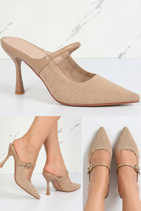 Elegantne ženske cipele s oštrim vrhom i petom VITARITA BEIGE, Boja: bež, IVET.HR - MODERNA ODJEĆA