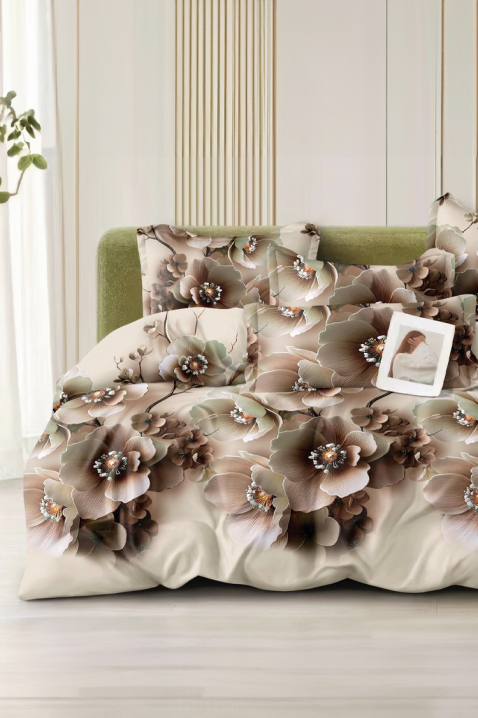 Elegantan set za spavanje od četiri dijela s cvjetnim dizajnom FLORYANA 200x220 cm, Boja: višebojna, IVET.HR - MODERNA ODJEĆA