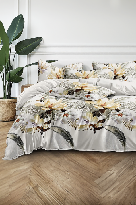 Elegantni četverodijelni set za spavaću sobu s cvjetnim uzorkom LARDENA 200x220 cm, Boja: višebojna, IVET.HR - MODERNA ODJEĆA
