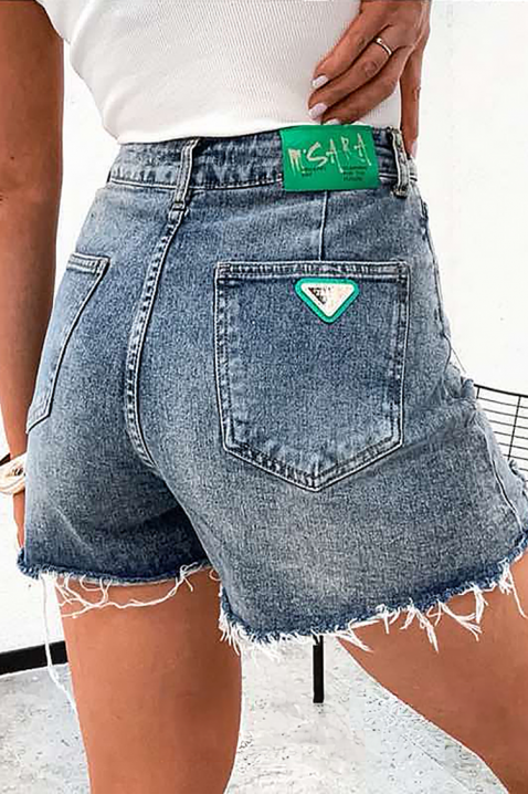 Ženske traper hlače visokog struka s poderanim denimom JOLYNA, Boja: denim, IVET.HR - MODERNA ODJEĆA