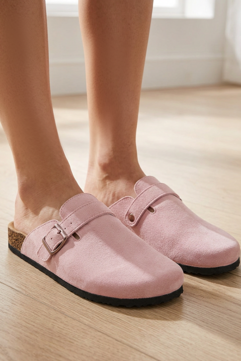Ženske klompe s kopčom CAMILSA PINK, Boja: roza, IVET.HR - MODERNA ODJEĆA