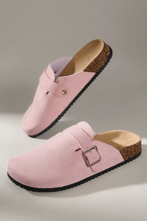 Ženske klompe s kopčom CAMILSA PINK, Boja: roza, IVET.HR - MODERNA ODJEĆA