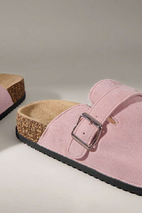 Ženske klompe s kopčom CAMILSA PINK, Boja: roza, IVET.HR - MODERNA ODJEĆA