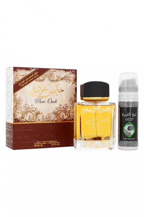 Unisex arapski set Lattafa Pure Oudi Edp 100 ml + Deodorant 50 mlIVET.HR - MODERNA ODJEĆA