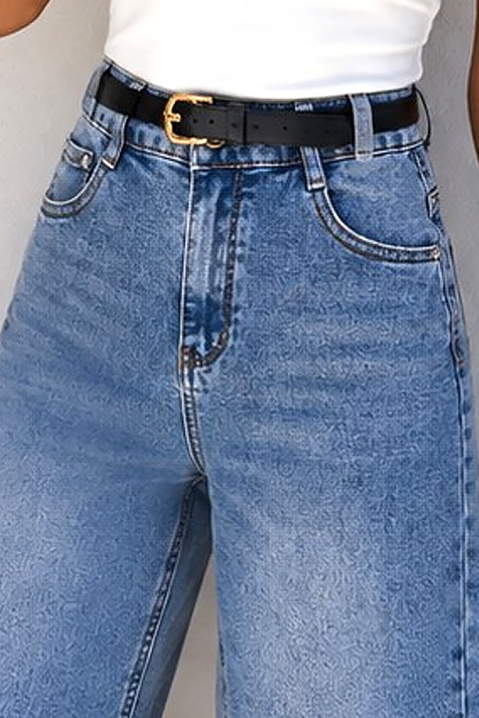Ženske traper kratke hlače visokog struka i širokog kroja IVANIA, Boja: denim, IVET.HR - MODERNA ODJEĆA