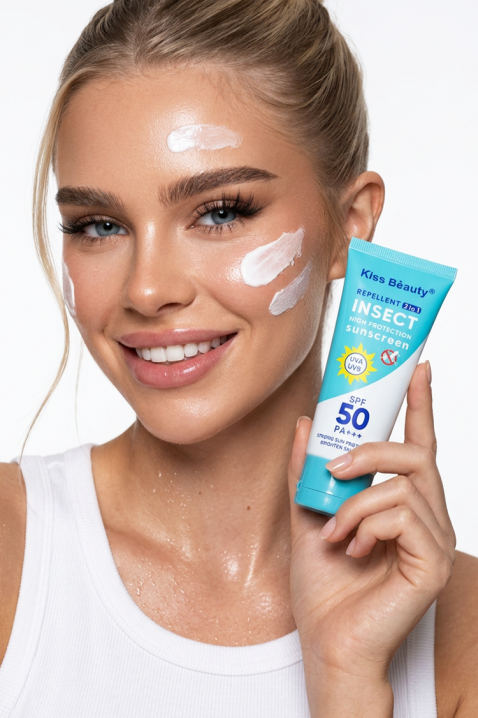 Kiss Beauty Insect 2 u 1 repelent protiv insekata i krema za sunčanje 60 mlIVET.HR - MODERNA ODJEĆA