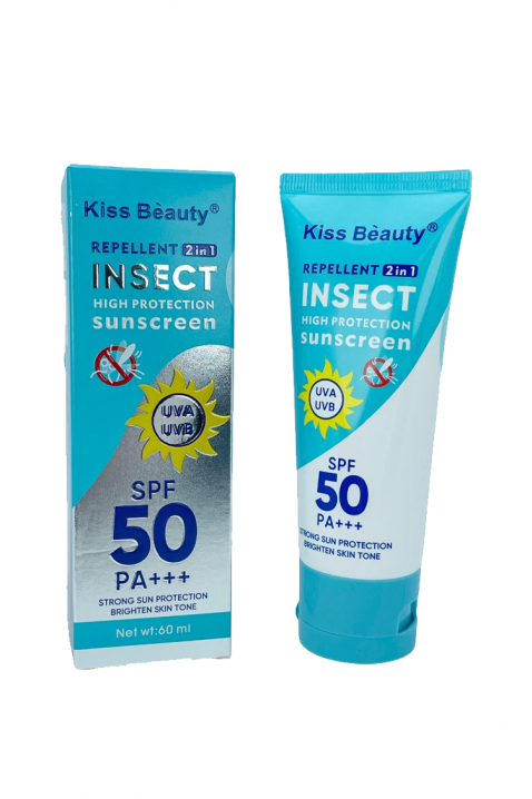 Kiss Beauty Insect 2 u 1 repelent protiv insekata i krema za sunčanje 60 mlIVET.HR - MODERNA ODJEĆA