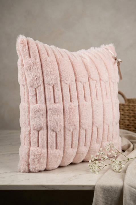 Ukrasna jastučnica s reljefom MARLENZA PINK 40х40 cm, Boja: roza, IVET.HR - MODERNA ODJEĆA