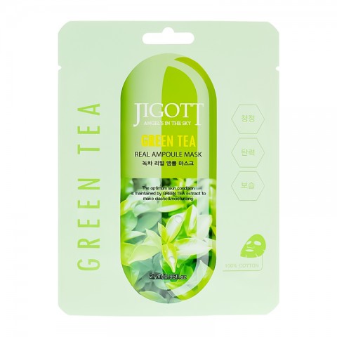 Jigott Green Tea Real Ampoule Mask 27 mlIVET.HR - MODERNA ODJEĆA