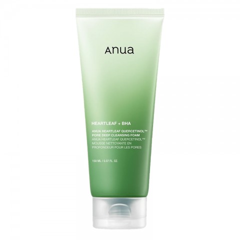 ANUA Heartleaf Quercetinol Pore Deep Cleansing Foam with quercetinol and heartleaf oak leaves 150 mlIVET.HR - MODERNA ODJEĆA
