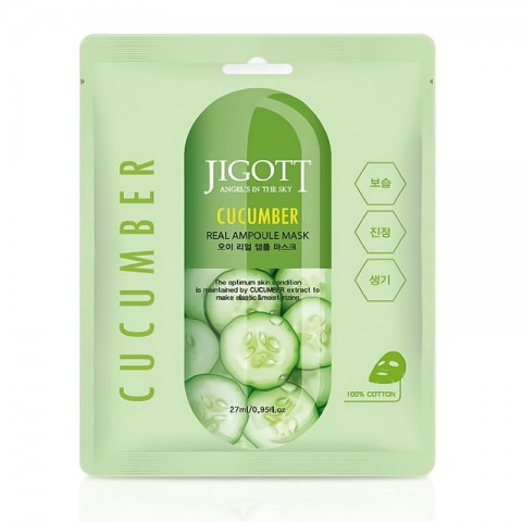 JIGOTT Cucumber Real Ampoule Mask 27 mlIVET.HR - MODERNA ODJEĆA