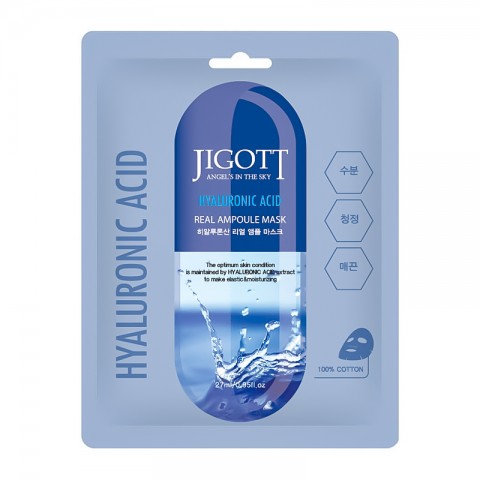 Jigott Hyaluronic Acid Real Ampoule Mask 27 mlIVET.HR - MODERNA ODJEĆA