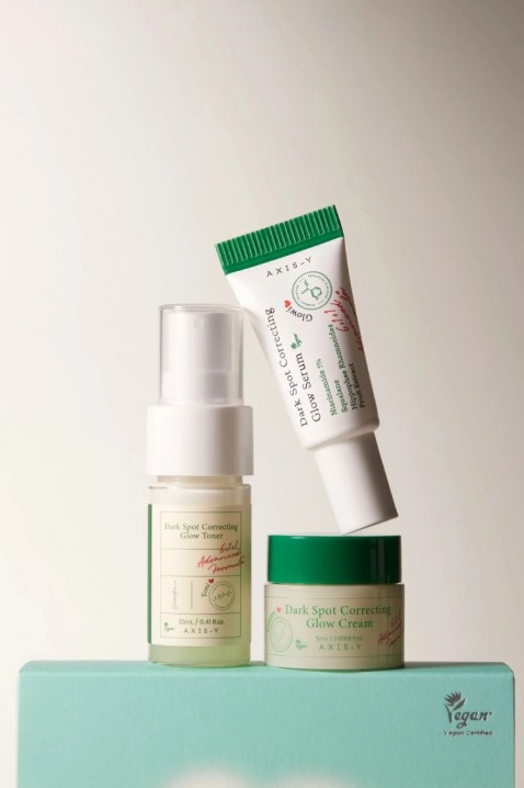 AXIS-Y The Mini Glow Trio Toner 12 ml + Serum 5 ml + Cream 5 mlIVET.HR - MODERNA ODJEĆA