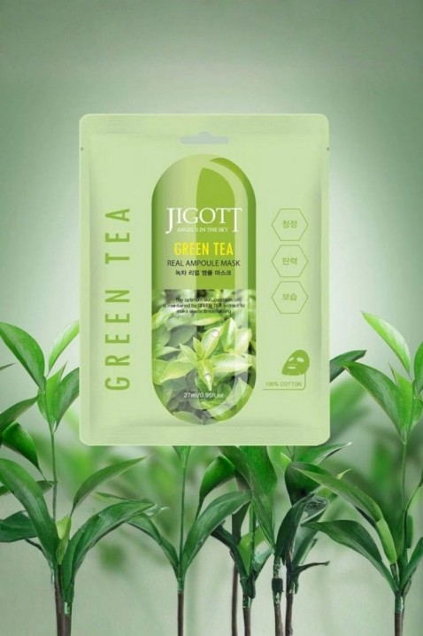 Jigott Green Tea Real Ampoule Mask 27 mlIVET.HR - MODERNA ODJEĆA