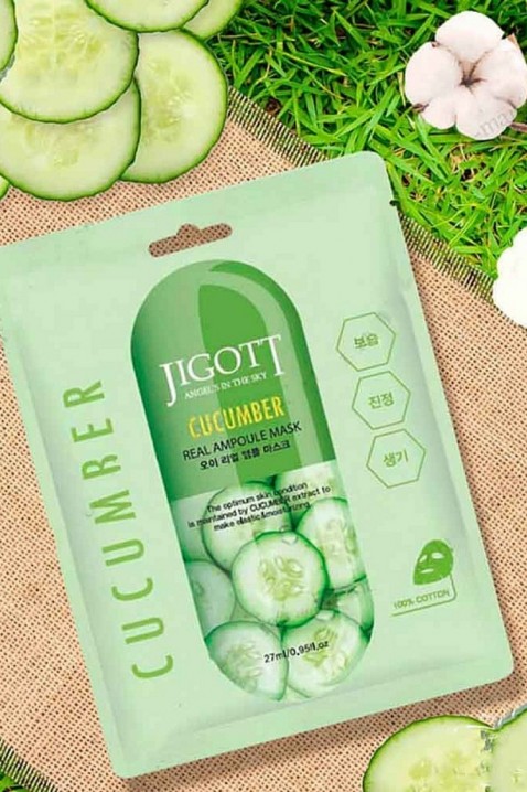 JIGOTT Cucumber Real Ampoule Mask 27 mlIVET.HR - MODERNA ODJEĆA