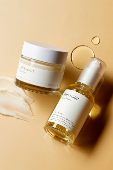 MIXSOON Bean Glass Skin Duo set za njegu lica s ekstraktom soje (Bean Essence 50 ml x 1 + Bean Cream 50 ml x 1)IVET.HR - MODERNA ODJEĆA