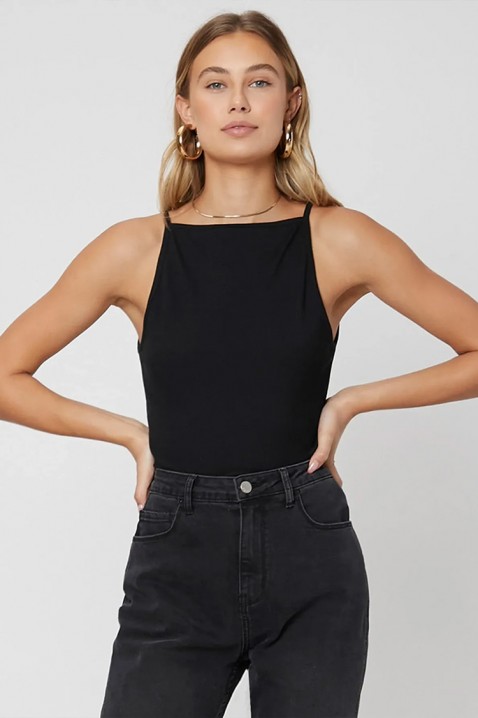 Ženski minimalistički top čistog dizajna CARELINA BLACK, Boja: crna, IVET.HR - MODERNA ODJEĆA