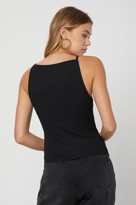 Ženski minimalistički top čistog dizajna CARELINA BLACK, Boja: crna, IVET.HR - MODERNA ODJEĆA