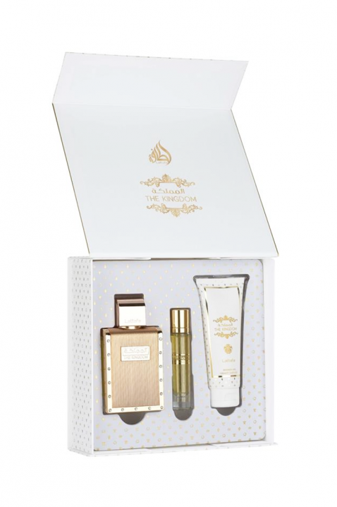 Muški arapski set Lattafa The Kingdom Men Edp 100 ml + Edp 12 ml + Shower Gel 100 mlIVET.HR - MODERNA ODJEĆA