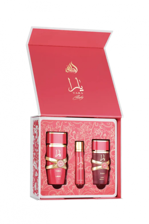 Ženski arapski set Lattafa Yara Candy Edp 100 ml + 12 ml Edp + Hair Mist 50 mlIVET.HR - MODERNA ODJEĆA