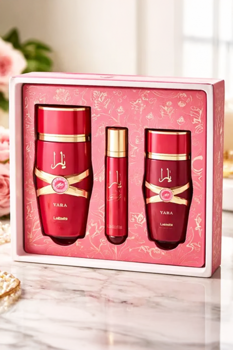 Ženski arapski set Lattafa Yara Candy Edp 100 ml + 12 ml Edp + Hair Mist 50 mlIVET.HR - MODERNA ODJEĆA